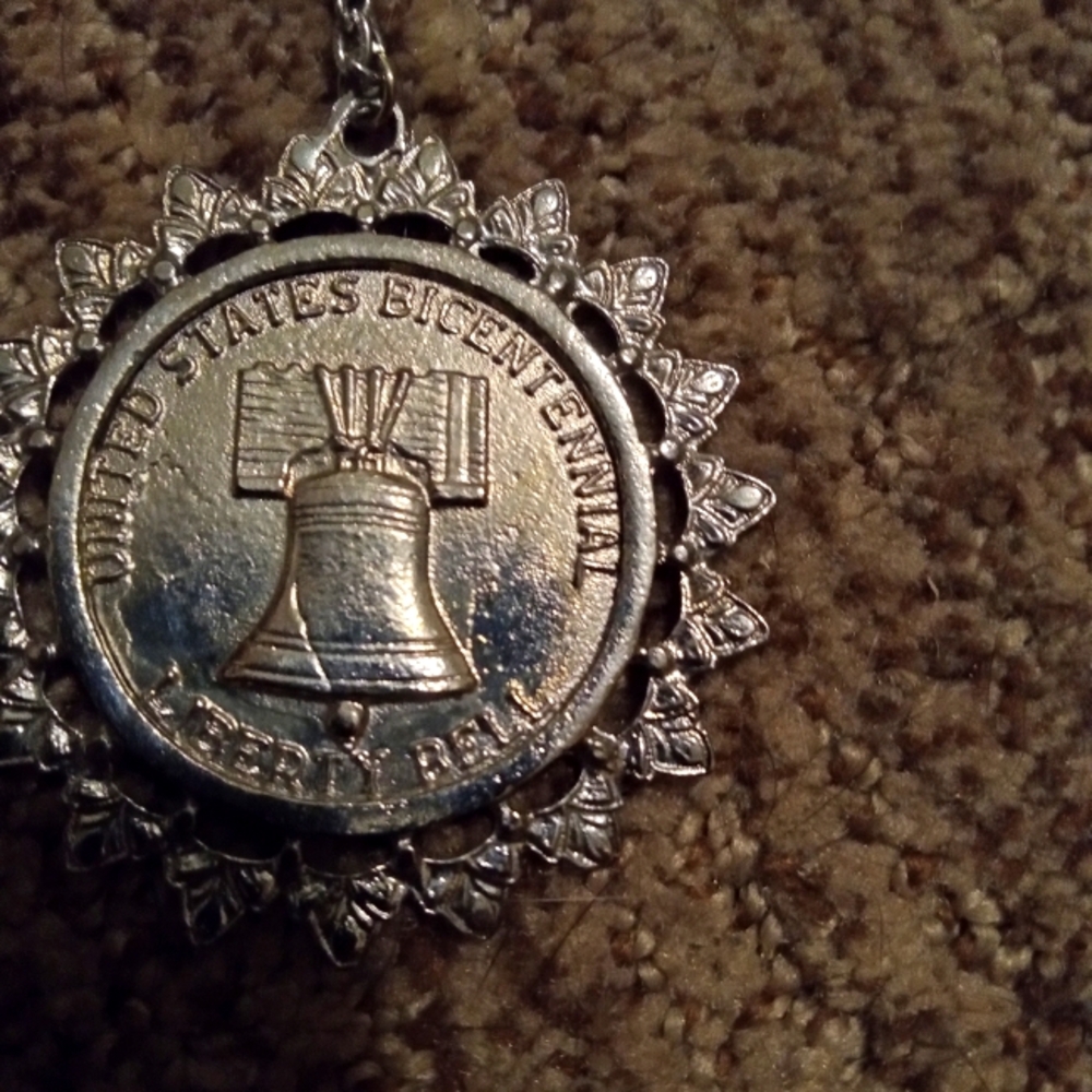 Vintage pewter pendant